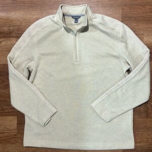 Van Heusen 1/4 zip men’s Sweater Large Cream